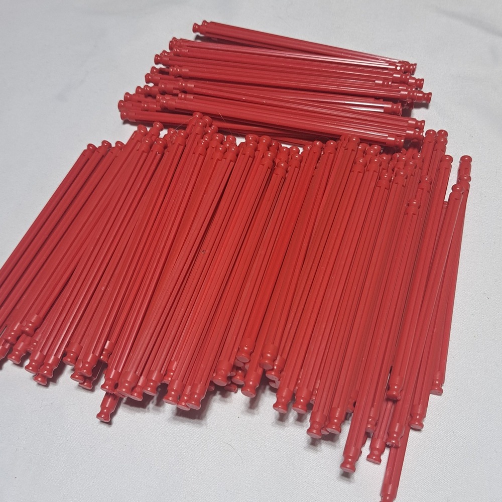 K'NEX 149 Red Rods‎ 5 1/8" Long Standard Building Replacement Parts Pieces Lot